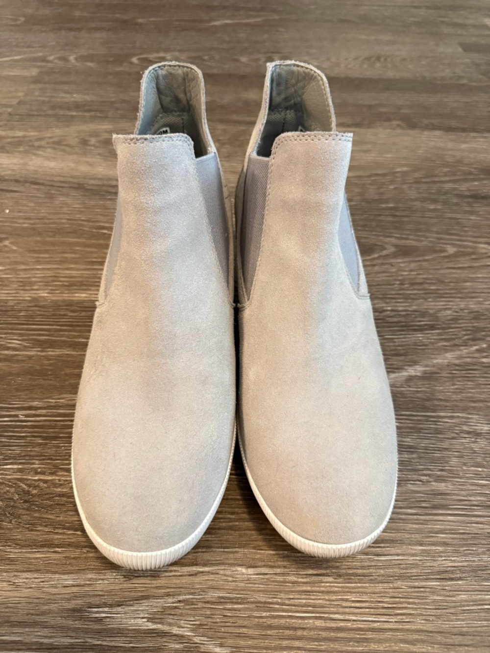 Sorel Women's Slip-On Suede Sneakers - Light Gray